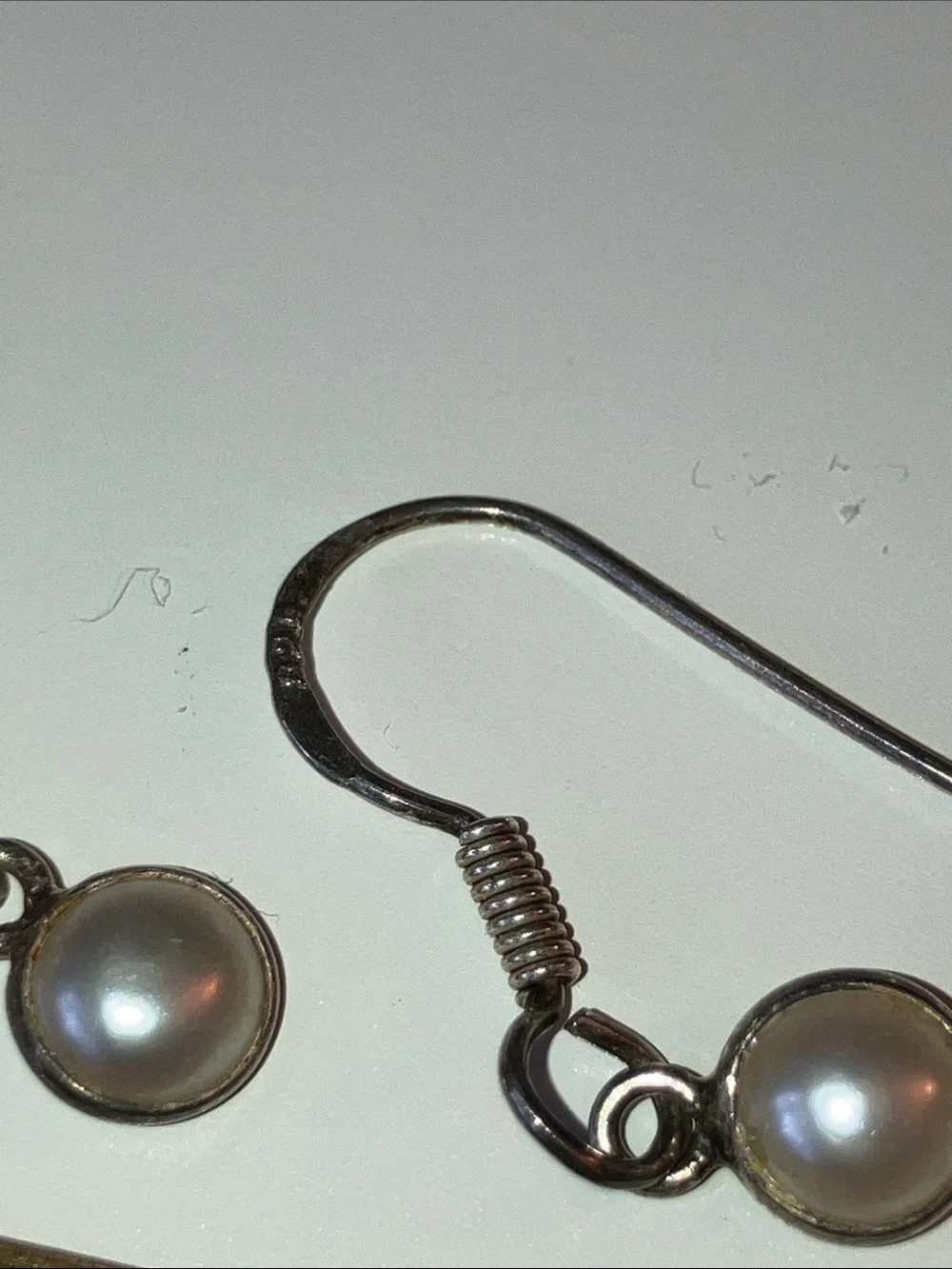 Pearl Cascade Chandelier Earrings  Sterling Silver Finish